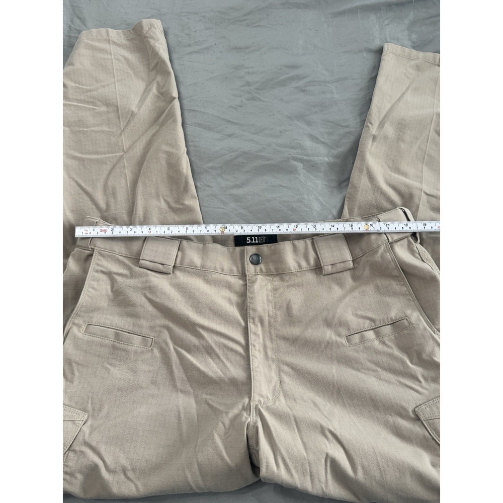5.11 Tactical Stryke Cargo Pants Mens 38x32 Beige Military Cargo Ripstop Utility - Picture 3 of 6